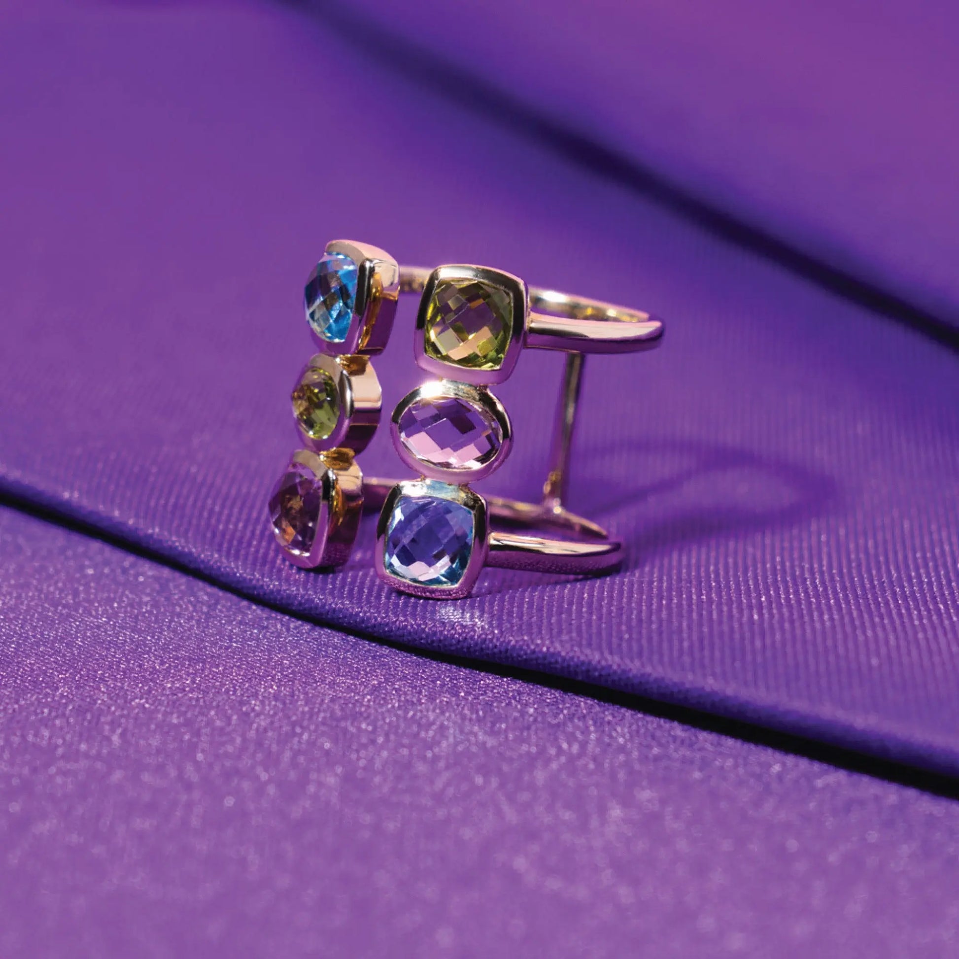 Melina Multi-gemstone Ring Jewelmak Shop