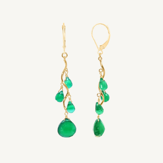 Monique Green Onyx Earrings Jewelmak Shop