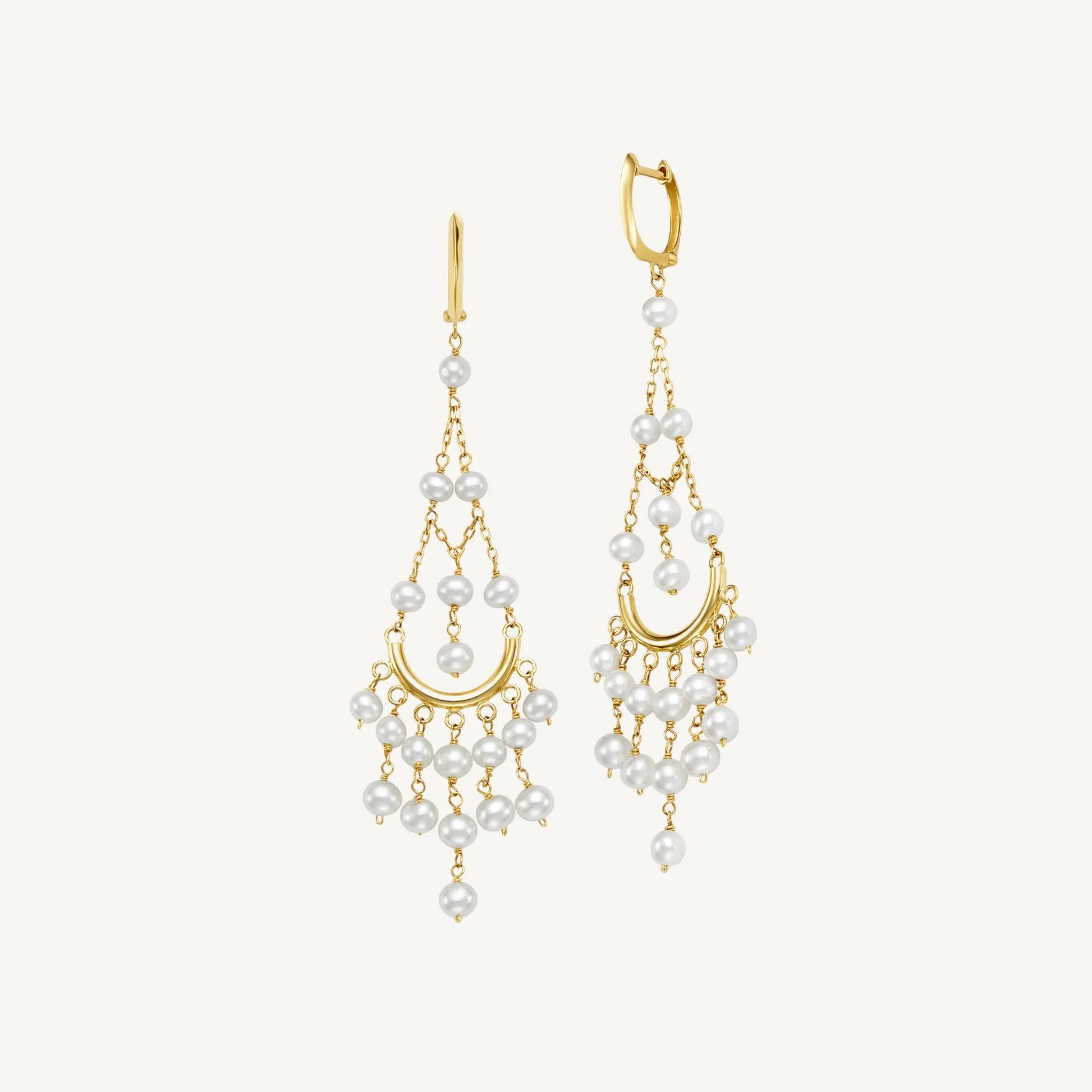 Nadine White Pearl Earrings Jewelmak Shop