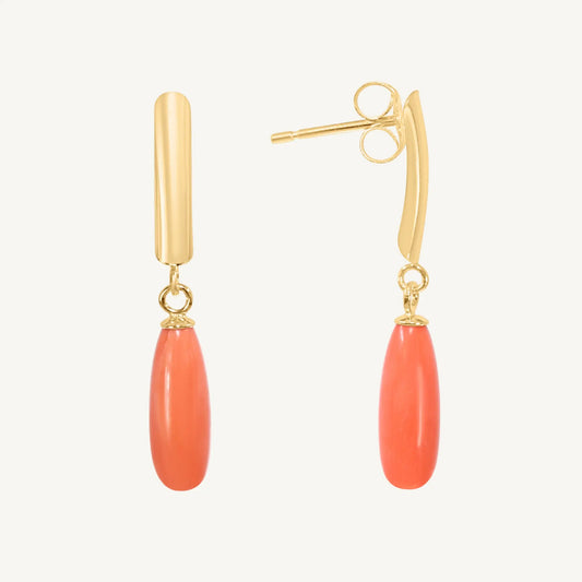 Nelia Coral Earrings Jewelmak Shop