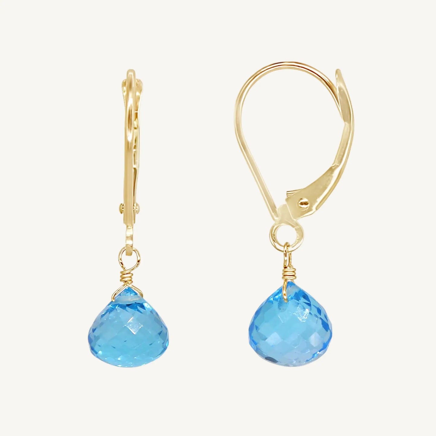 Nuala Blue Topaz Earrings Jewelmak Shop