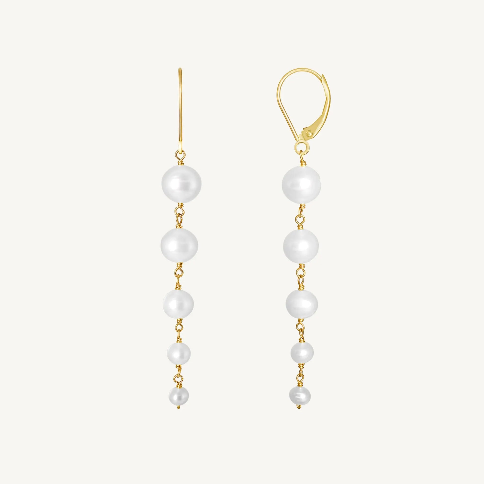 Oklahoma White Pearl Earrings Jewelmak Shop