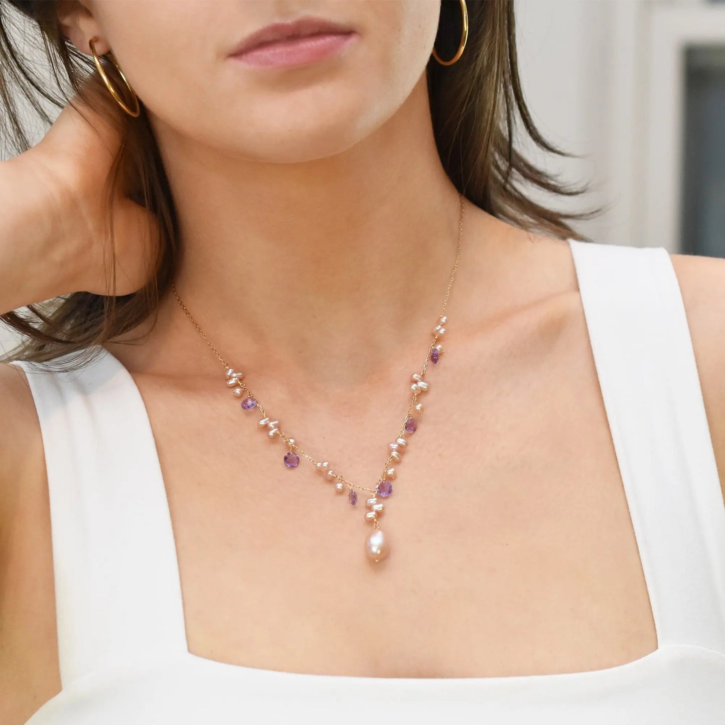 Paros Pearl Necklace Jewelmak Shop