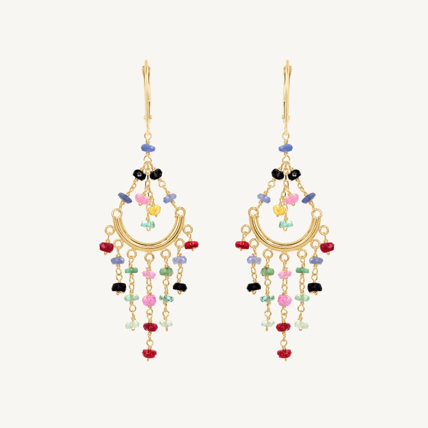 Rainbow Chandelier Earrings Jewelmak Shop