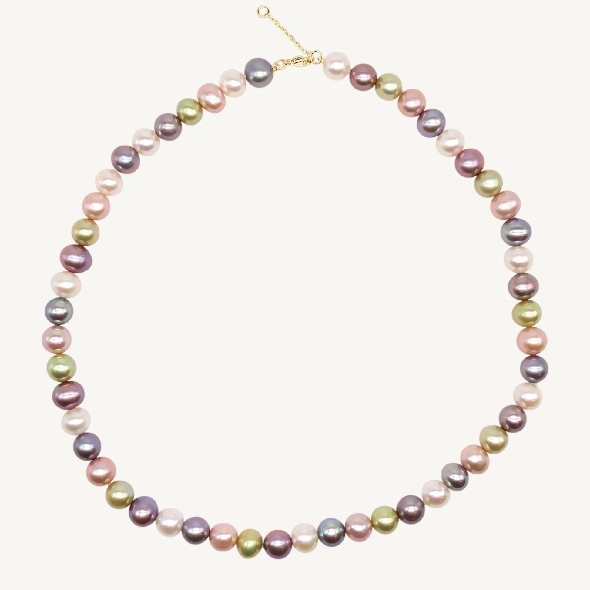 Rainbow Pearl Necklace Jewelmak Shop