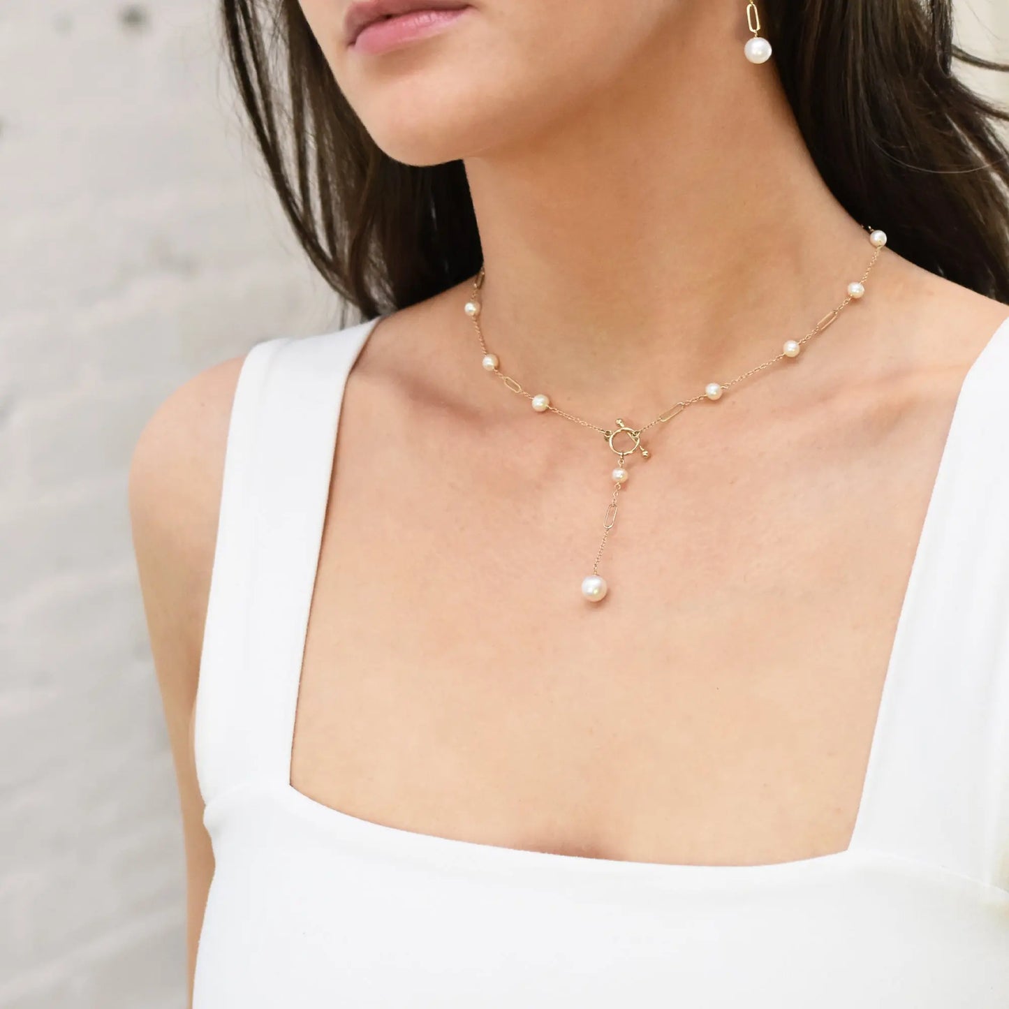 Sage Pearl Necklace Jewelmak Shop