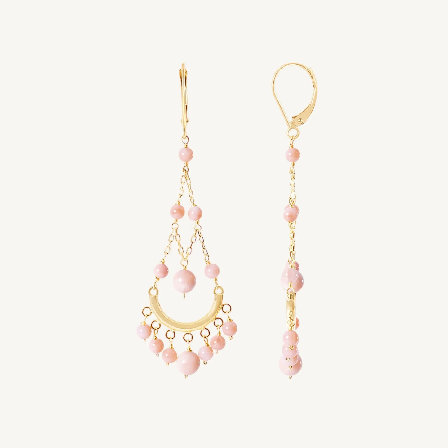 Sarah Coral Earrings Jewelmak Shop