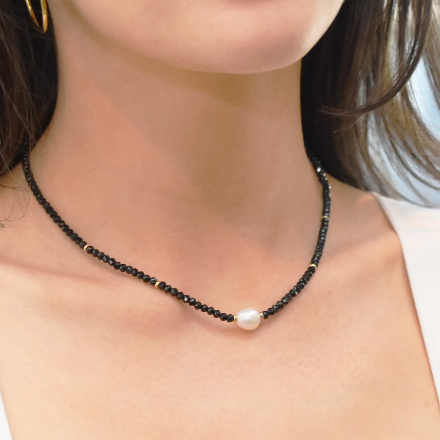 Selenia Black Spinel Necklace Jewelmak Shop