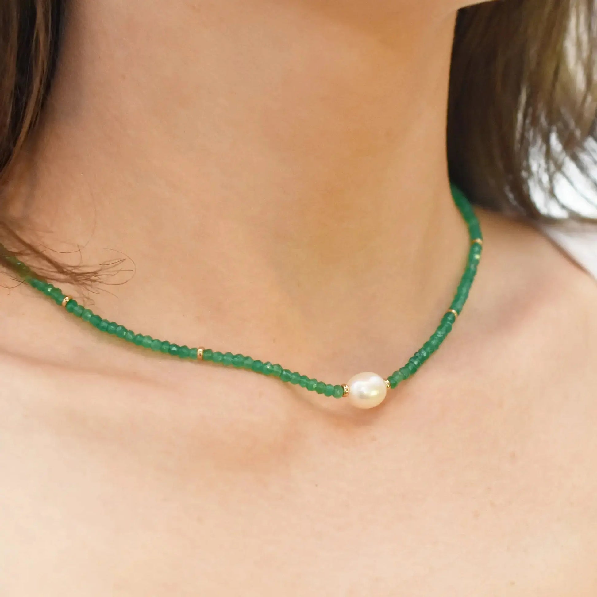 Selenia Green Onyx Necklace Jewelmak Shop