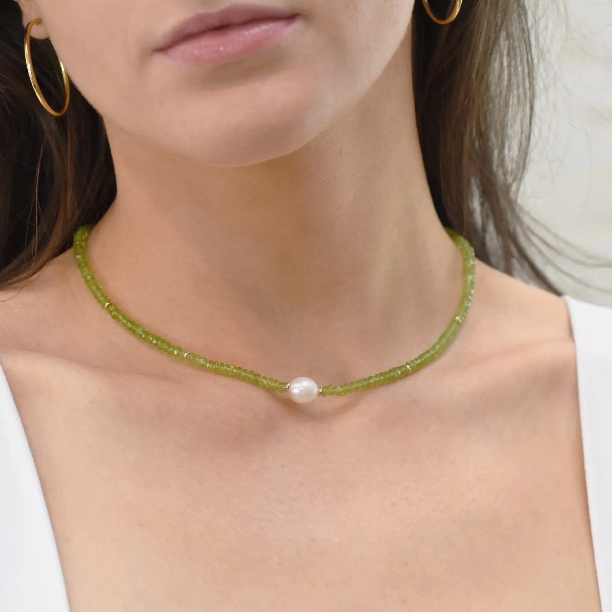 Selenia Peridot Necklace Jewelmak Shop