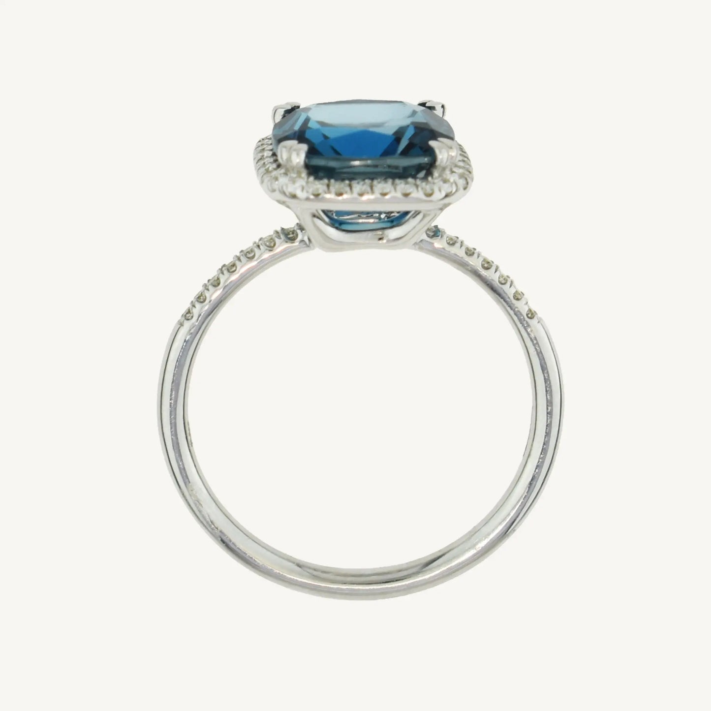 Sophie Blue Topaz & Diamond Ring Jewelmak Shop