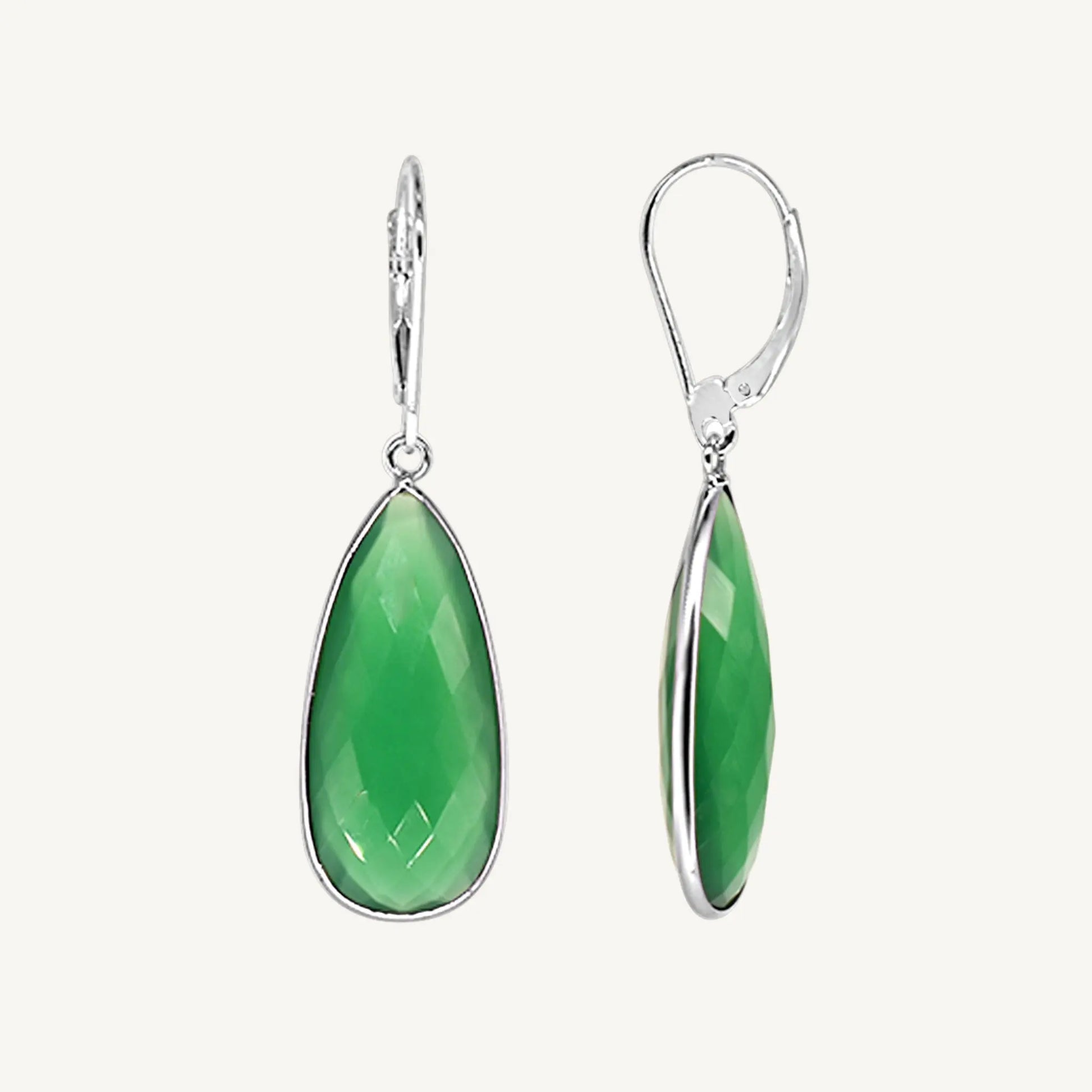 Sybille Green Onyx Earrings Jewelmak Shop
