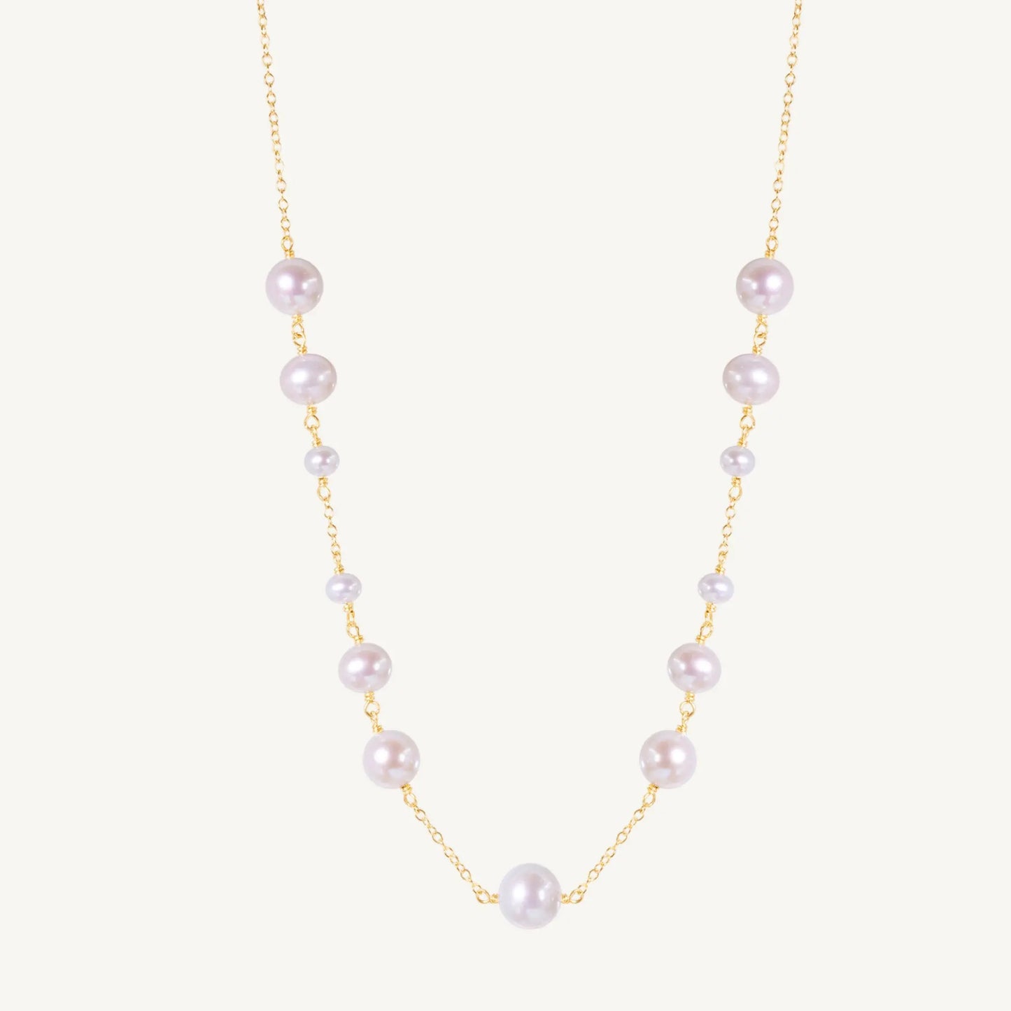 Tasha Pearl Necklace 17" Jewelmak Shop