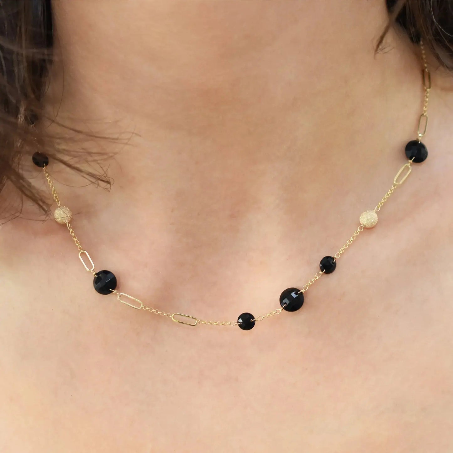 Tillie Black Onyx Necklace Jewelmak Shop