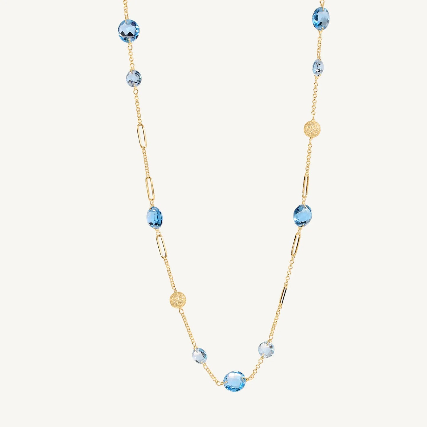 Tillie Blue Topaz Necklace Jewelmak Shop