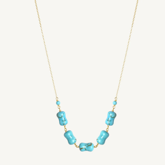 Turquoise Dog Bone Necklace Jewelmak Shop