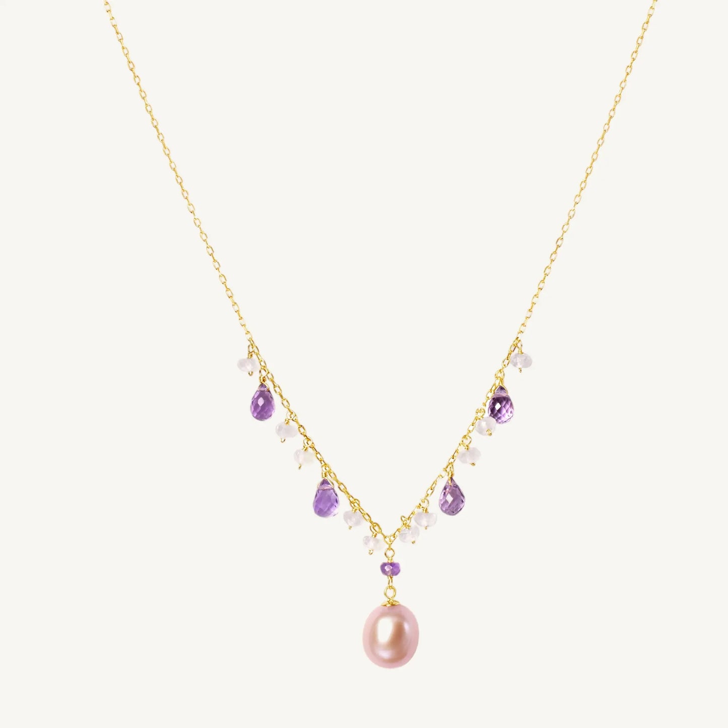 Vita Pearl & Gemstone Necklace Jewelmak Shop